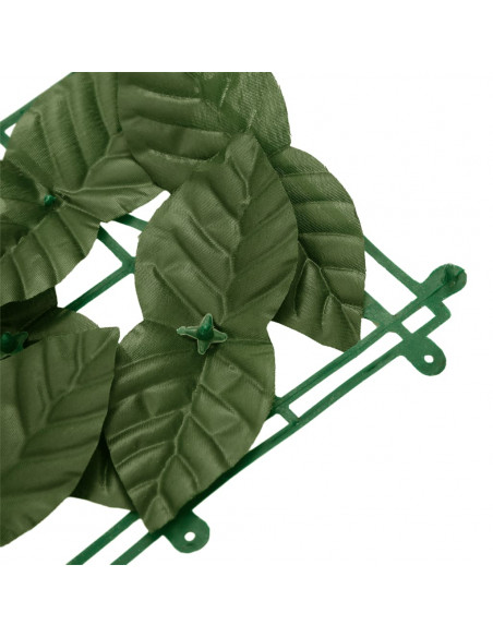 Schermo Privacy da Balcone con Foglie Verde Scuro 600x75 cm