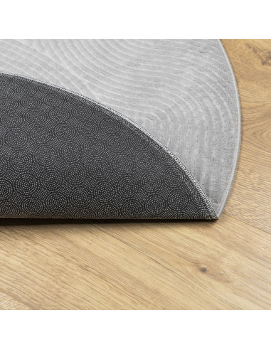 Tappeto IZA a Pelo Corto con Aspetto Scandinavo Grigio Ø 100 cm