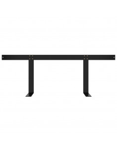 Schienale per Divano a Pallet Nero 110 cm in Ferro