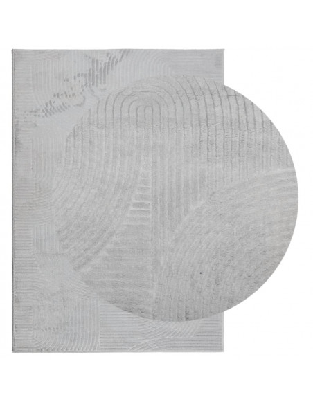 Tappeto IZA a Pelo Corto Aspetto Scandinavo Grigio 140x200 cm