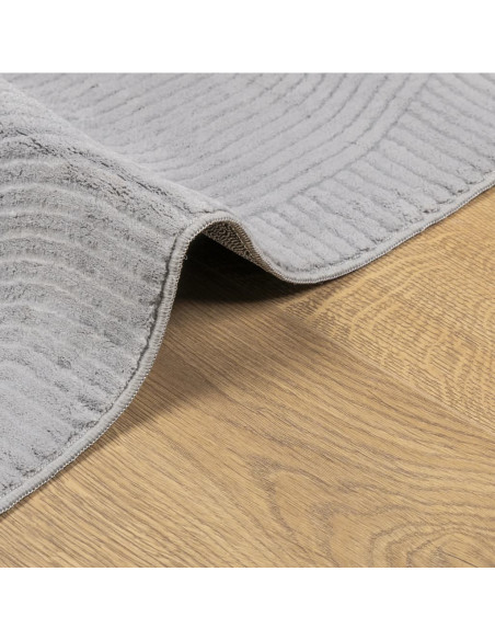 Tappeto IZA a Pelo Corto Aspetto Scandinavo Grigio 140x200 cm