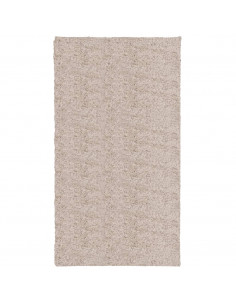 Tappeto Shaggy a Pelo Lungo Moderno Beige 60x110 cm