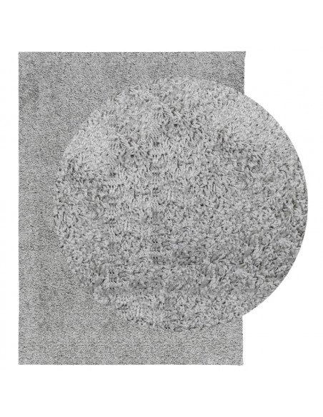 Tappeto Shaggy a Pelo Lungo Moderno Grigio 240x340 cm