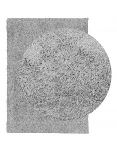 Tappeto Shaggy a Pelo Lungo Moderno Grigio 200x280 cm 2