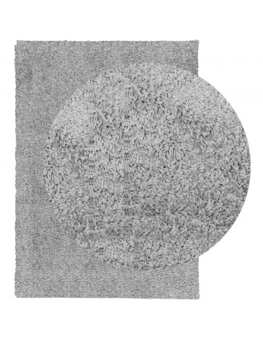 Tappeto Shaggy a Pelo Lungo Moderno Grigio 200x280 cm