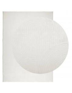Tappeto IZA a Pelo Corto Aspetto Scandinavo Crema 200x280 cm 2