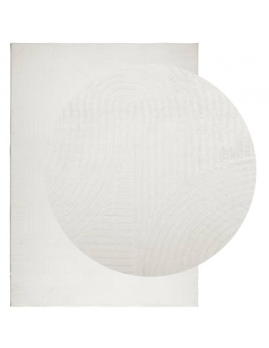 Tappeto IZA a Pelo Corto Aspetto Scandinavo Crema 200x280 cm