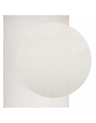 Tappeto IZA a Pelo Corto Aspetto Scandinavo Crema 140x200 cm