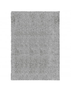 Tappeto Shaggy a Pelo Lungo Moderno Grigio 120x170 cm