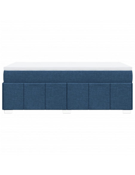 Giroletto a Molle con Materasso Blu 90x190 cm in Tessuto