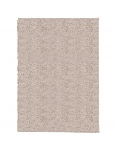 Tappeto Shaggy a Pelo Lungo Moderno Beige 200x280 cm