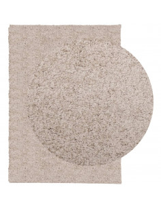 Tappeto Shaggy a Pelo Lungo Moderno Beige 200x280 cm 2
