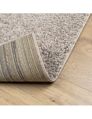 Tappeto Shaggy a Pelo Lungo Moderno Beige 200x280 cm