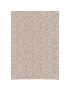 Tappeto Shaggy a Pelo Lungo Moderno Beige 160x230 cm