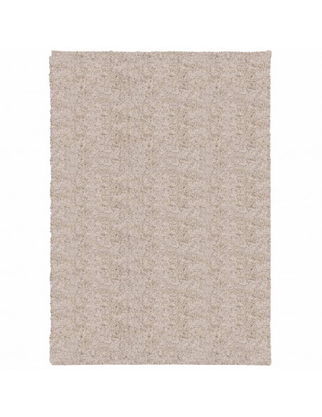 Tappeto Shaggy a Pelo Lungo Moderno Beige 160x230 cm