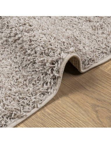 Tappeto Shaggy a Pelo Lungo Moderno Beige 160x230 cm