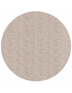 Tappeto Shaggy a Pelo Lungo Moderno Beige Ø 100 cm