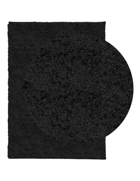 Tappeto Shaggy a Pelo Lungo Moderno Nero 200x280 cm