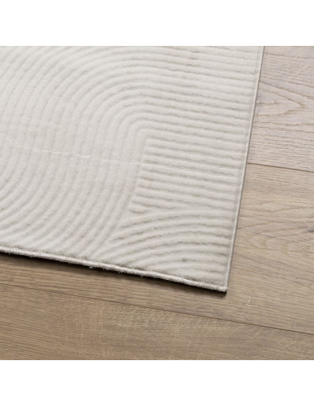 Tappeto IZA a Pelo Corto Aspetto Scandinavo Crema 120x170 cm