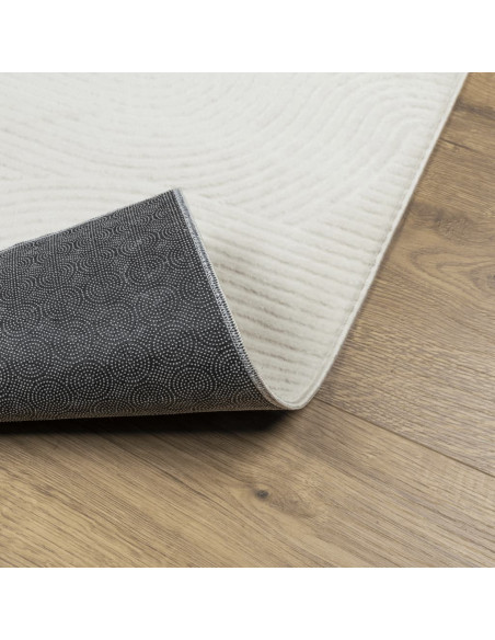 Tappeto IZA a Pelo Corto Aspetto Scandinavo Crema 120x170 cm