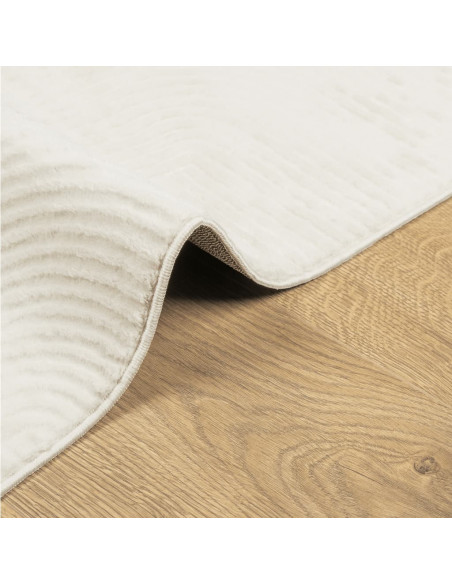 Tappeto IZA a Pelo Corto Aspetto Scandinavo Crema 120x170 cm