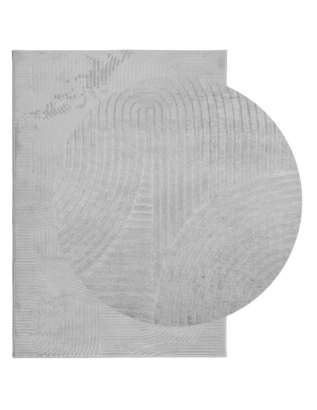 Tappeto IZA a Pelo Corto Aspetto Scandinavo Grigio 160x230 cm