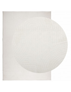 Tappeto IZA a Pelo Corto Aspetto Scandinavo Crema 160x230 cm 2