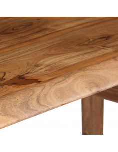 Scrittoio in Legno Massello di Acacia 110x50x76 cm 2