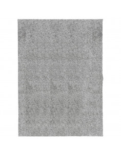 Tappeto Shaggy a Pelo Lungo Moderno Grigio 140x200 cm