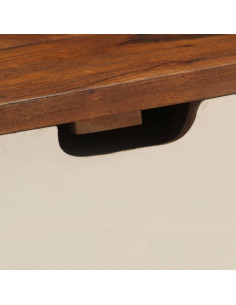 Scrivania 110x50x90 cm in Legno Massello di Acacia 2