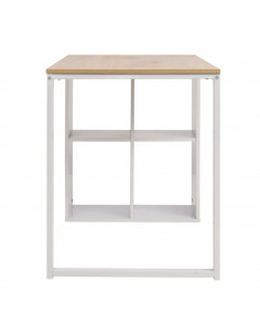 Scrivania 120x60x75 cm Rovere e Bianco 2