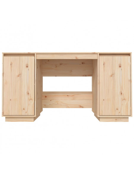 Scrivania 140x50x75 cm in Legno Massello di Pino