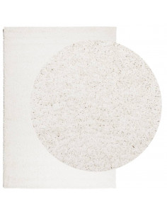 Tappeto Shaggy PAMPLONA a Pelo Lungo Moderno Crema 160x230 cm 2