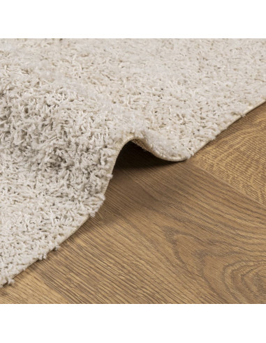 Tappeto Shaggy PAMPLONA a Pelo Lungo Moderno Crema 160x230 cm