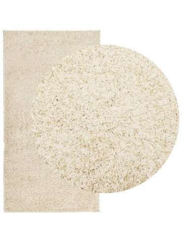 Tappeto Shaggy a Pelo Lungo Moderno Oro 80x150 cm