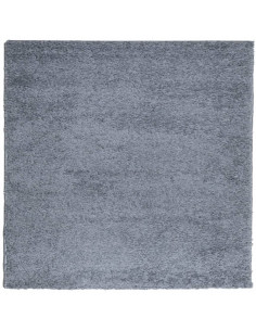 Tappeto Shaggy a Pelo Lungo Moderno Blu 200x200 cm