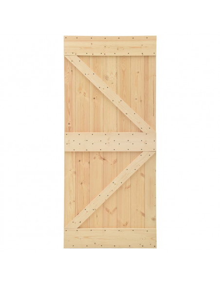 Porta 80x210 cm in Legno Massello di Pino