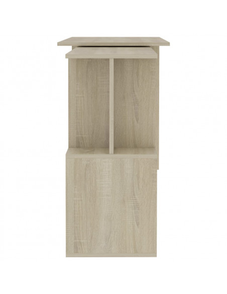 Scrivania Angolo Rovere Sonoma 200x50x76 cm Legno Multistrato