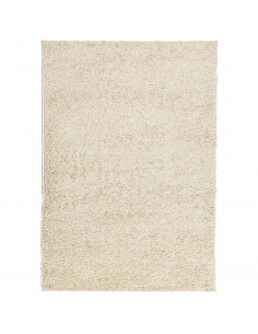 Tappeto Shaggy a Pelo Lungo Moderno Oro 140x200 cm