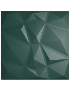 Pannelli Murali 48 pz Verdi 50x50 cm XPS 12 m² Diamante 2