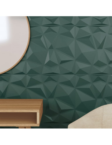 Pannelli Murali 48 pz Verdi 50x50 cm XPS 12 m² Diamante