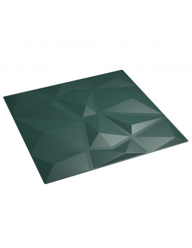 Pannelli Murali 48 pz Verdi 50x50 cm XPS 12 m² Diamante