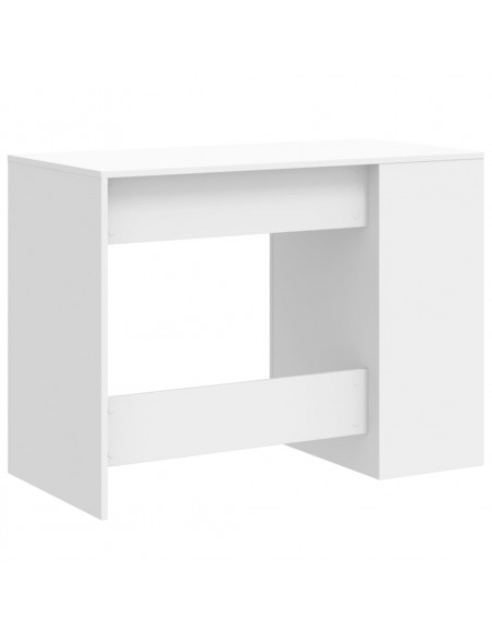 Scrivania Bianca 102x50x75 cm in Legno Multistrato