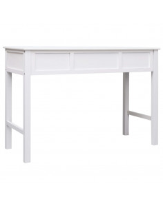 Scrivania Bianca 110x45x76 cm in Legno