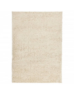 Tappeto Shaggy a Pelo Lungo Moderno Oro 160x230 cm