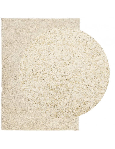 Tappeto Shaggy a Pelo Lungo Moderno Oro 160x230 cm