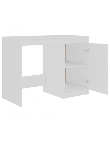 Scrivania Bianca 140x50x76 cm in Legno Multistrato