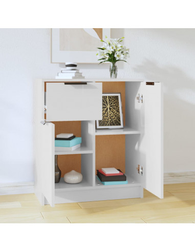 Credenza Bianca 60x30x70 cm in Legno Multistrato