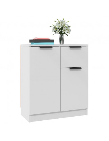 Credenza Bianca 60x30x70 cm in Legno Multistrato