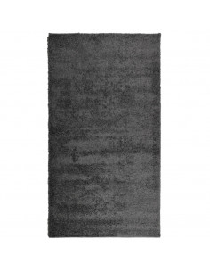 Tappeto Shaggy a Pelo Lungo Moderno Antracite 60x110 cm